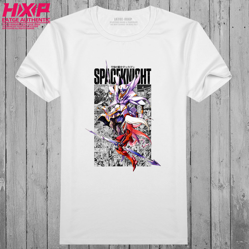 铁甲曼阿纪宇宙骑士missing ling漫画风设计80后怀旧动漫纯棉t恤