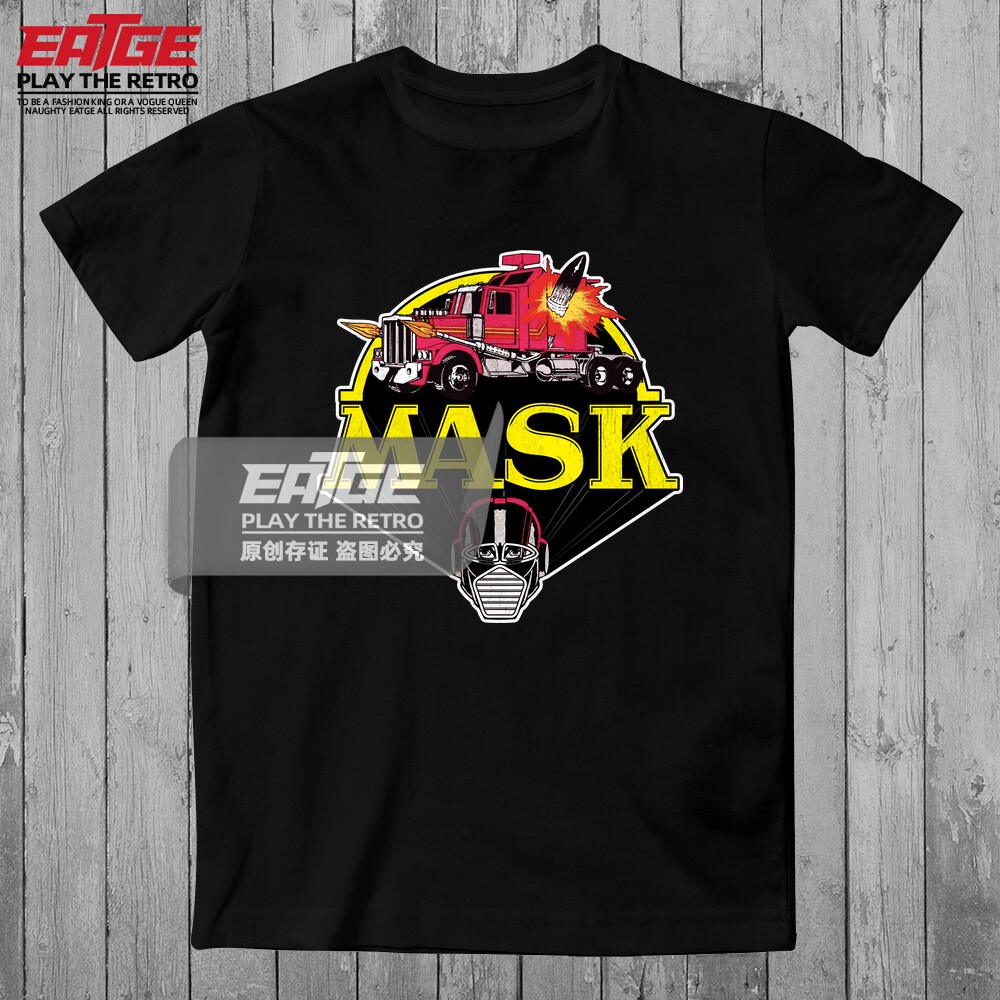 蒙面斗士T恤神奇战队MASK经典动画犀牛卡车神龙特工队纯棉潮牌TEE