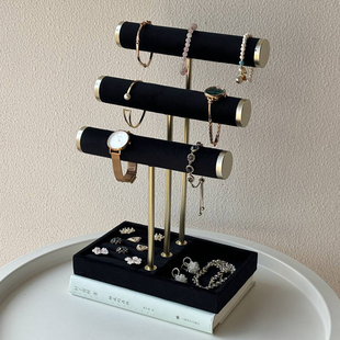 首饰展示架发箍收纳三层手镯架 项链展示架手串陈列饰品收纳道具