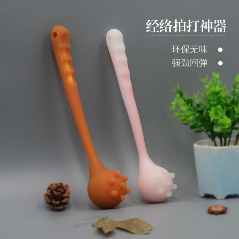硅胶经络拍打器按摩锤老人捶背器养生敲打棒敲背神器敲打锤拍打棒