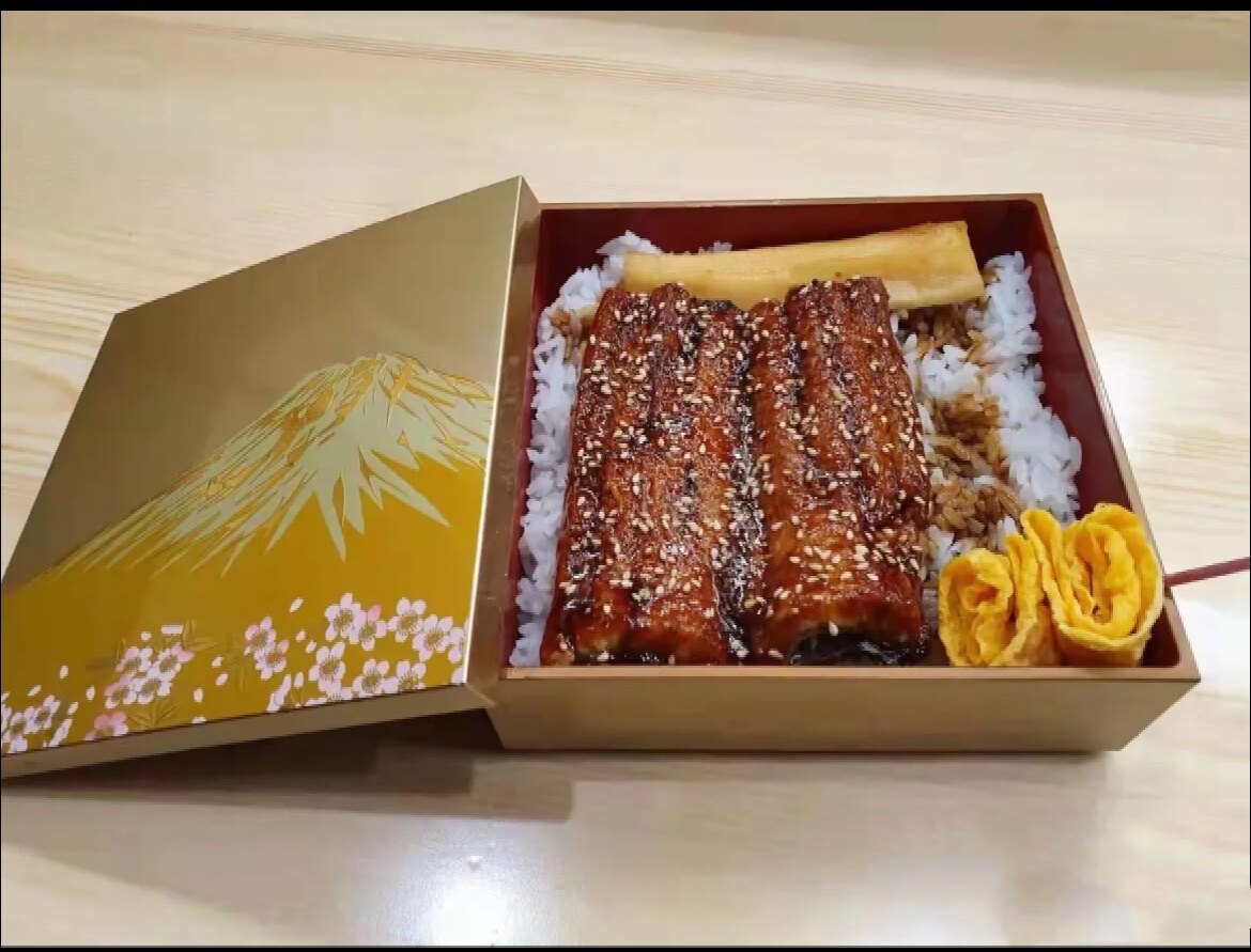 日本式怀石abs刺身盘鳗鱼饭盒图片