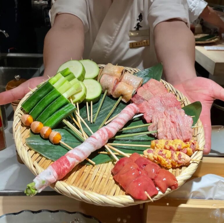 日本料理餐具手工编织竹青盘手付盘荞麦面盘烧鸟烤肉串料理店用品