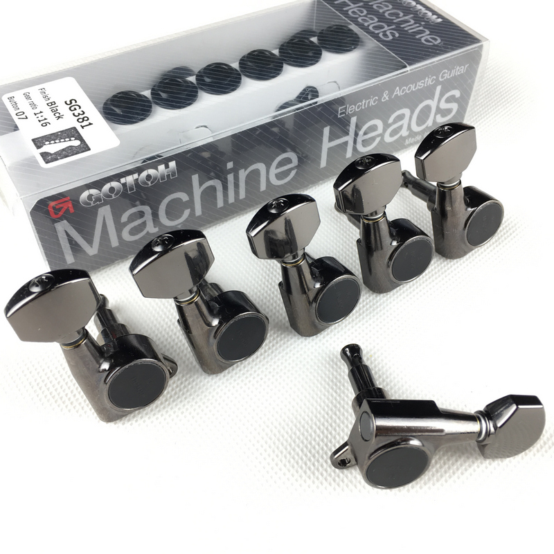 日产GOTOH Ibanez款电吉他琴头钮弦钮卷弦器弦轴 SG381-07 镍黑色