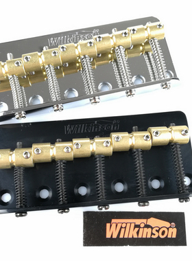 Wilkinson PJ 5弦 五弦电贝司电贝斯琴桥拉弦板 WBBC5 银色 黑色