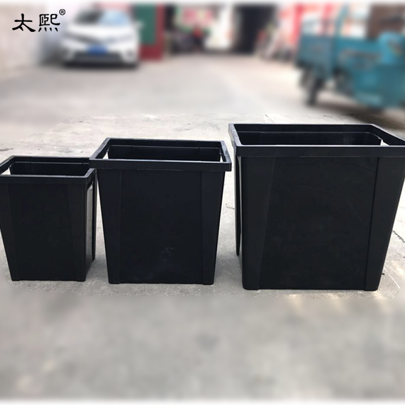 法式特大塑料长方养花桶防摔个性收纳插花醒花桶花店专用展示花桶