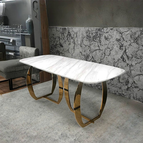 高端家用简约小户型大理石餐桌椅