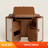 收纳梳妆柜 艺术标准时尚 意式 轻奢实木梳妆台别墅家用客厅设计师款