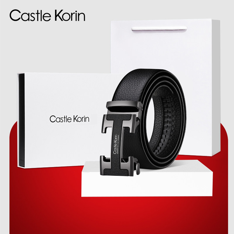 正品皮带男士真皮自动扣头层牛皮高档品牌年轻人潮2025新款裤腰带