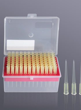 LABSELECT/甄选  T-0200-R-S  200ul无菌盒装吸头,黄色  96支/盒