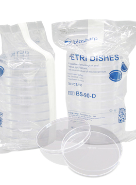 Biosharp实验耗材  BS-90-D  90mm塑料培养皿  10只/包  50包/箱