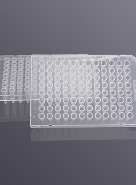 Biosharp BS-PC96-C 200ul 96孔半裙边透明PCR板  20块/包