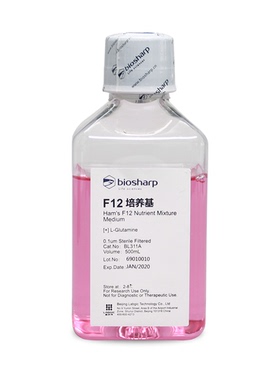 Biosharp  BL311A  F12液体培养基,含酚红,HEPES,丙酮酸钠  500ml