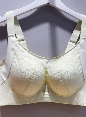 新品特价 裸感亲肤棉大胸CD罩薄款美胸托胸调整型四排扣女士5132