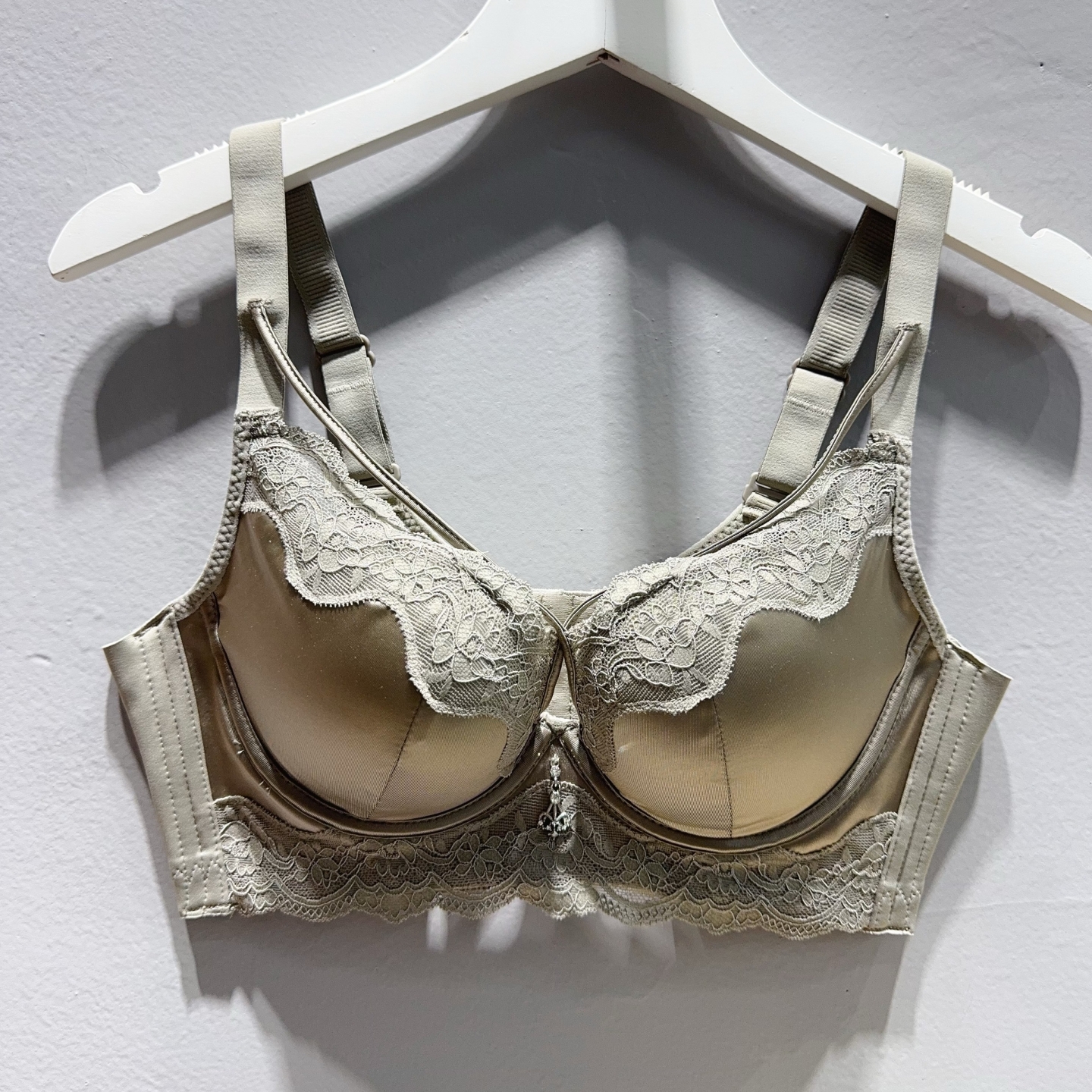 内衣植物温变小胸聚拢AB罩中厚