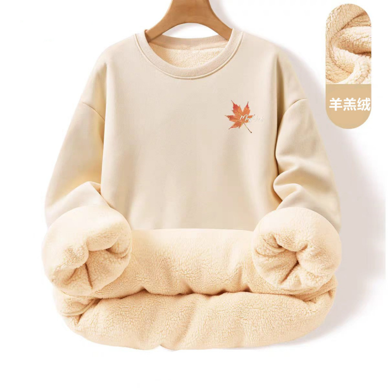 羊羔绒卫衣男冬季潮流加绒重磅防