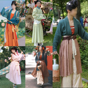古装集市景区女卖货郎服装宋制唐朝影视套装民俗表演古风演出服