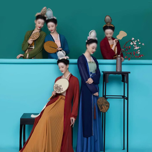 汉服舞蹈服古装 古典舞诗人服舞台剧影视 书生男女演出李清照同款