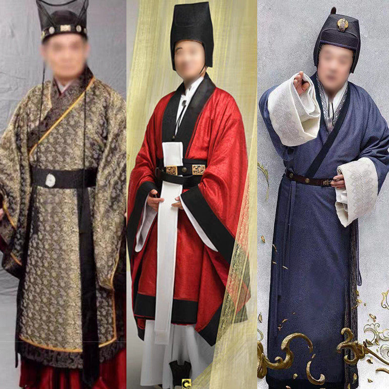 秦汉古装太监服唐朝宋朝明朝男士公公大臣服官员服绣花古装演出服