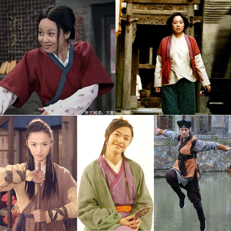 影视剧武林外传佟湘玉祝无双同款古装女掌柜棉麻女汉服伙计古装