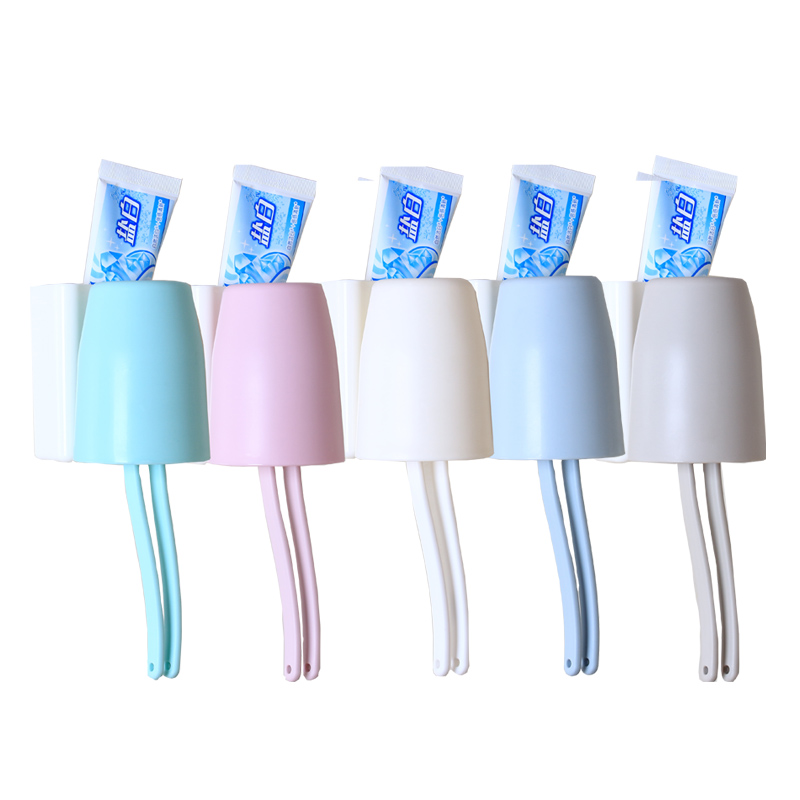 吸壁式塑料单人刷牙杯