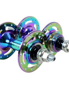 倒骑单速固齿死飞花鼓24孔公路大耳死飞车Fixie培林轴承竞速花鼓