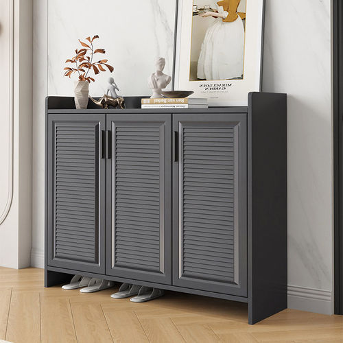 现代简约全铝合金鞋柜百叶门设计