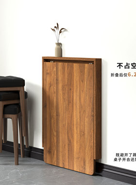 挂墙上壁挂式折叠餐桌家用隐藏式书桌板小户型超薄多功能化妆桌子