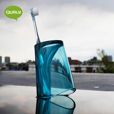 QUALY泰国进口塑料牙刷架洗漱杯