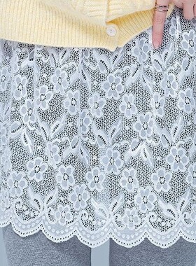 遮屁股臀神器叠穿内毛衣裙罩女蕾丝小屁帘下摆冬季半身裙卫衣打底