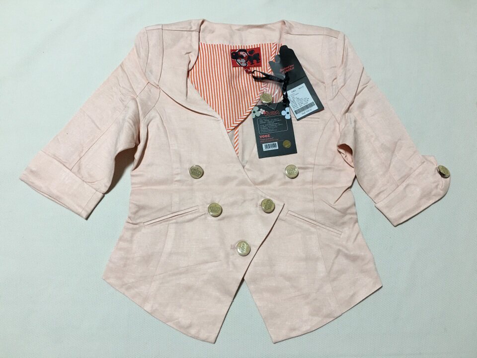 专柜正品学院风短款亚麻