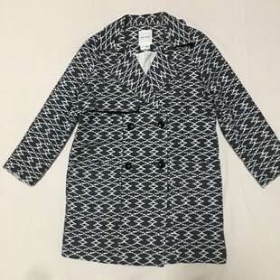 韩单样衣 微瑕瑕疵 百分百棉肌理感印花插肩风衣