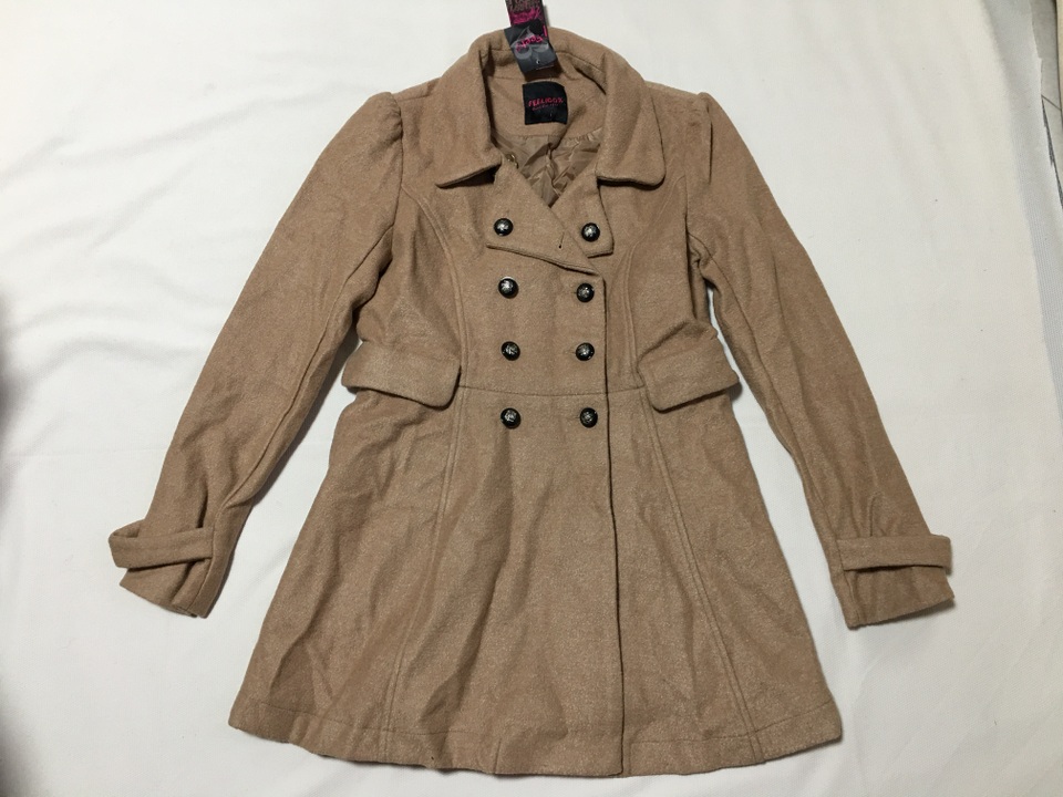 专柜品牌羊毛毛呢中长款