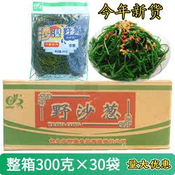 西北内蒙古特产沙漠野菜新鲜沙葱整箱300克*30袋装可凉拌炒等