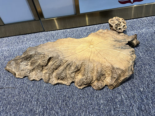 金丝楠木手工雕刻干泡盘（无漆无蜡）