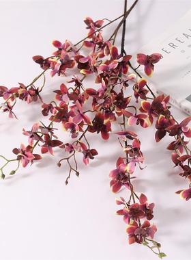 仿真花 跳舞兰 洋兰家居装饰假花婚庆酒店摆件文心兰插花跳舞兰