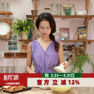 家居服套装 朵朵可可100%棉女士睡衣2026夏季 短裤 V领花边无袖 新款