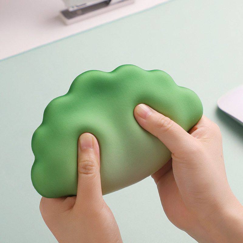 小熊堂饺子硅胶护腕鼠标垫记忆棉键盘手托可爱女生护手腕滑鼠垫子