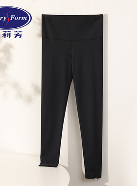 安莉芳女士春秋冬三季黑色显瘦紧身鲨鱼裤高腰收腹打底裤EL00469