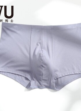 安莉芳旗下IVU莫代尔柔软舒适中腰网眼透气速干平角内裤男UPY0309