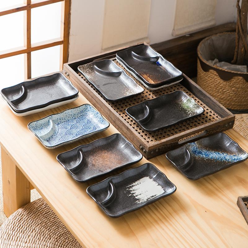小菜碟陶瓷商用日式四方零食