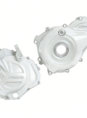 春风450SR改装白色发动机左右侧盖 CF400-6磁电机离合器边盖