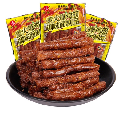 素火爆鸡筋 80后怀旧小辣条18g/包