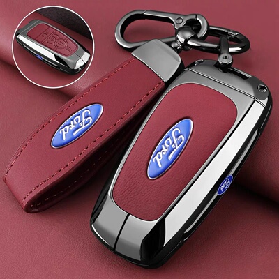 适用福特蒙迪欧钥匙套FORD锐际EVOS锐界L探险者福克斯汽车包扣壳