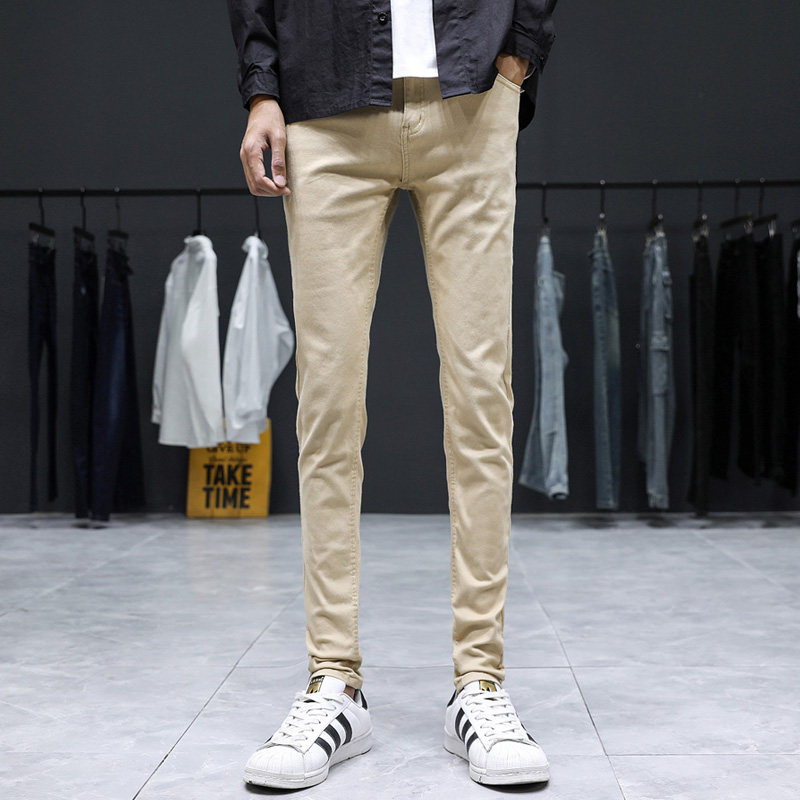 27码男士休闲裤小码修身小脚裤棉布裤男裤子小号2尺秋季青少年