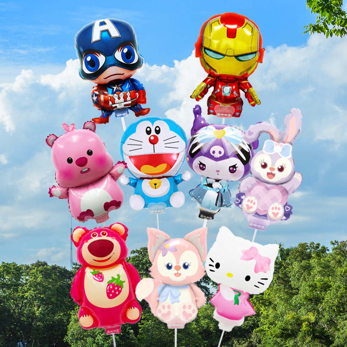 三丽鸥气球铝膜卡通库洛米美乐蒂