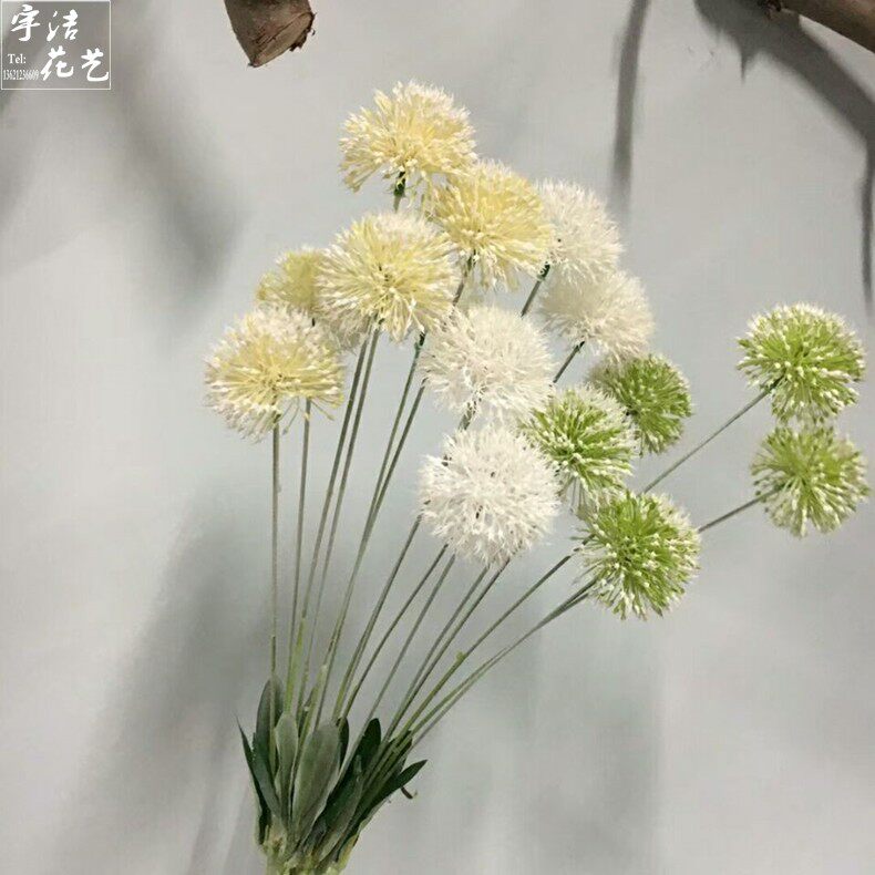 仿真假花蒲公英葱球拍照道具摆放
