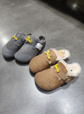 穆雷毛拖厚yellow eart羊皮毛一体一脚蹬女士雪地靴保暖偏小两码