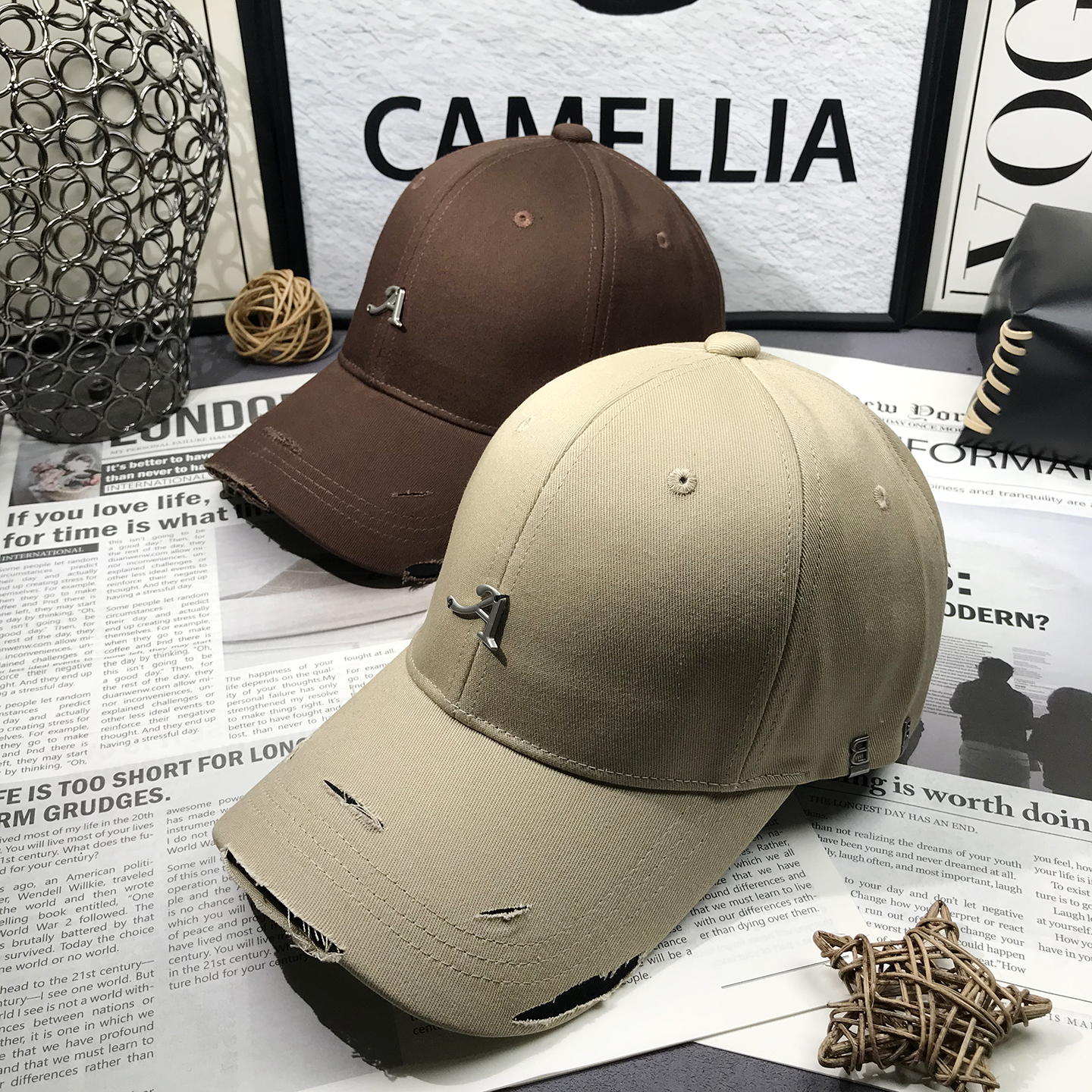 BXLS.进口破洞帽型超棒硬顶帽