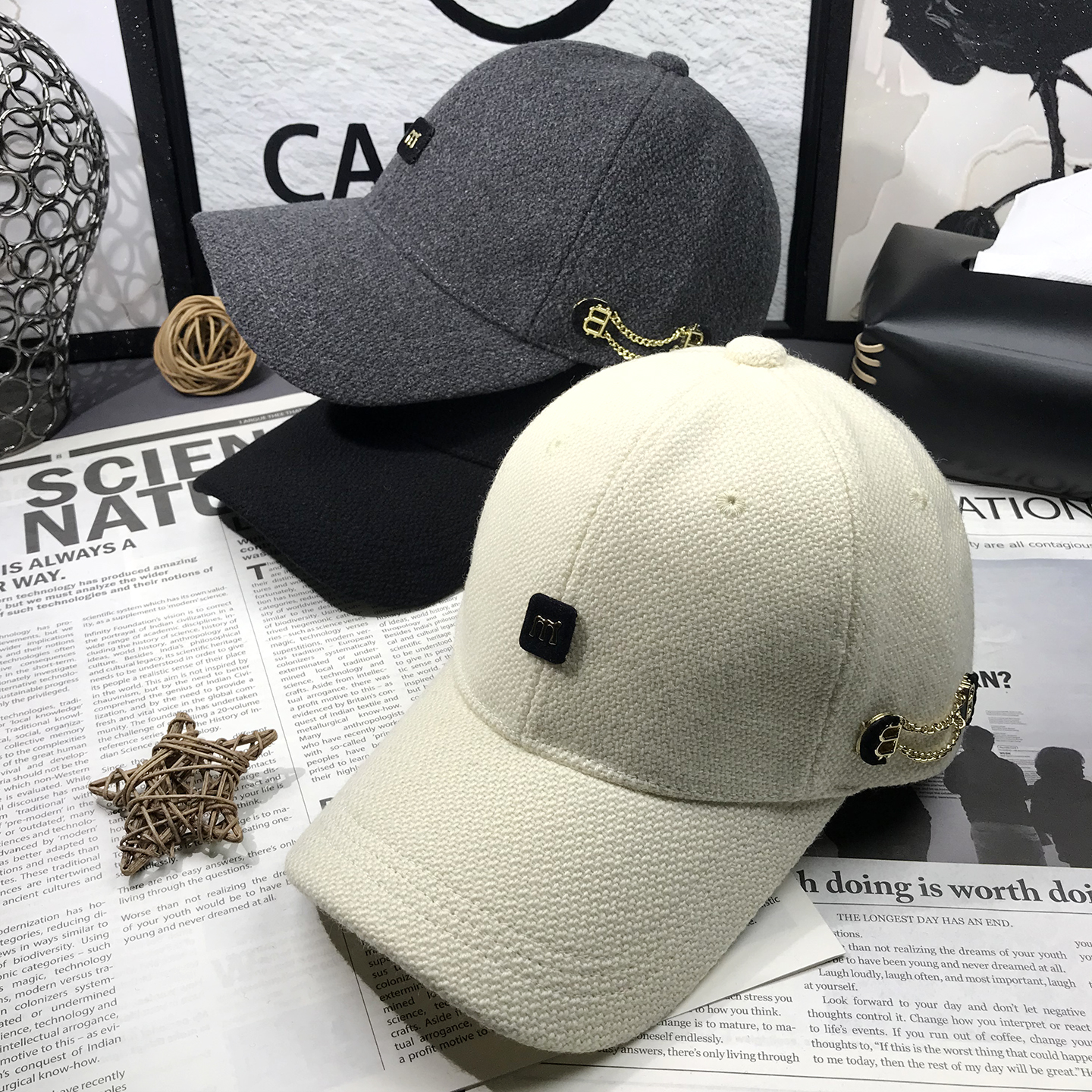 bxls进口m标高颜值加厚羊毛呢帽