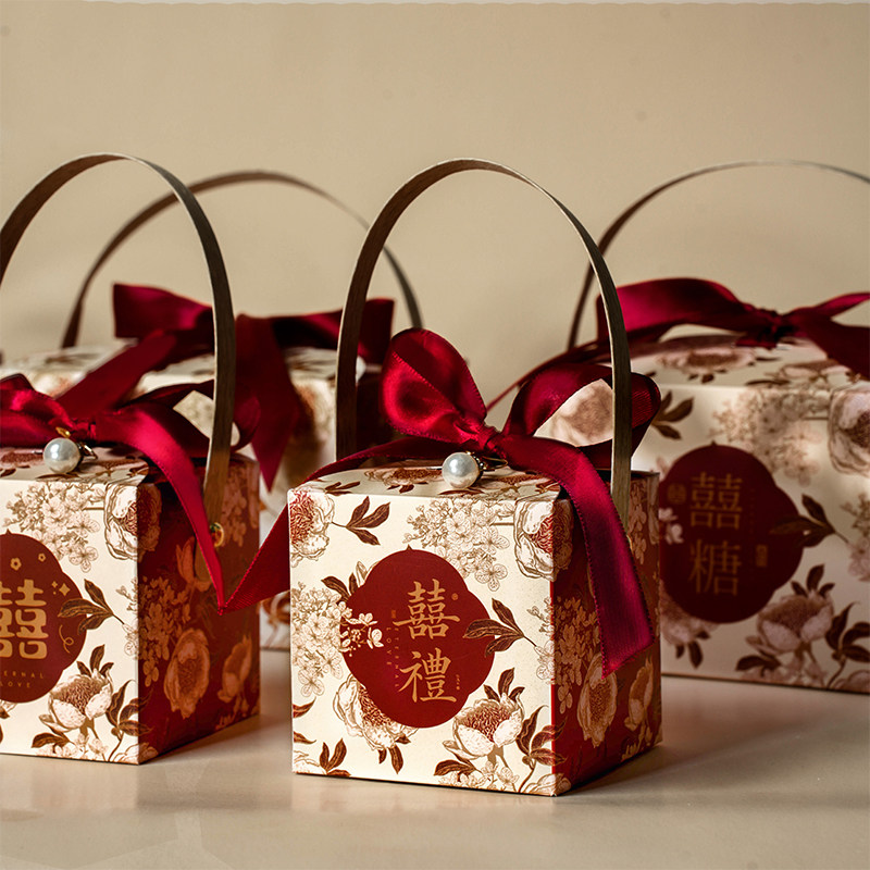喜糖盒子2025新款结婚专用喜糖袋婚礼伴手礼回礼高级感糖果包装盒